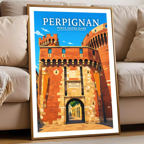 Affiche Perpignan Porte Notre-Dame