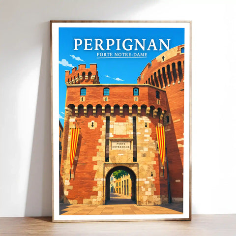 Affiche Perpignan Porte Notre-Dame