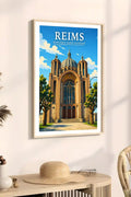 Affiche Reims Basilique Saint-Clotilde