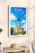 Affiche Reims Église Saint-André