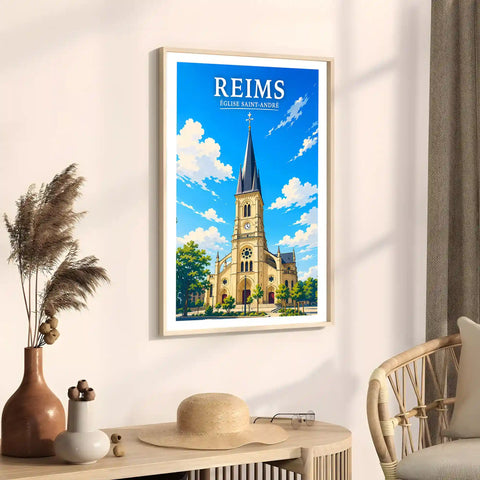 Affiche Reims Église Saint-André
