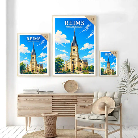 Affiche Reims Église Saint-André