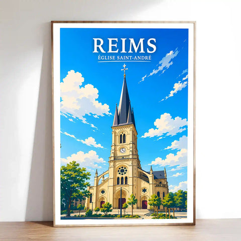 Affiche Reims Église Saint-André