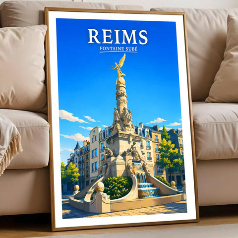 Affiche Reims Fontaine Subé