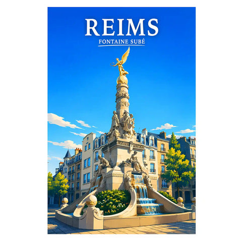 Affiche Reims Fontaine Subé