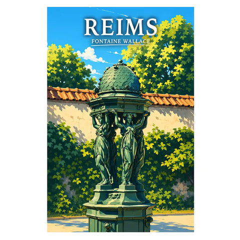 Affiche Reims Fontaine Wallace