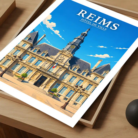 Affiche Reims Hôtel de Ville