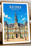 Affiche Reims Hôtel de Ville