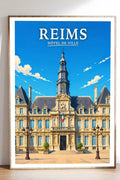Affiche Reims Hôtel de Ville