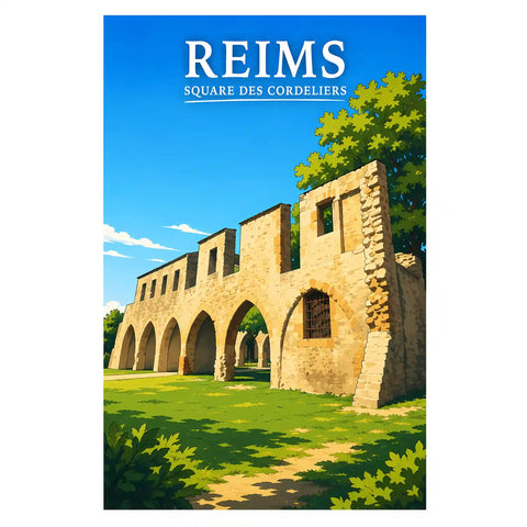 Affiche Reims Square des Cordeliers