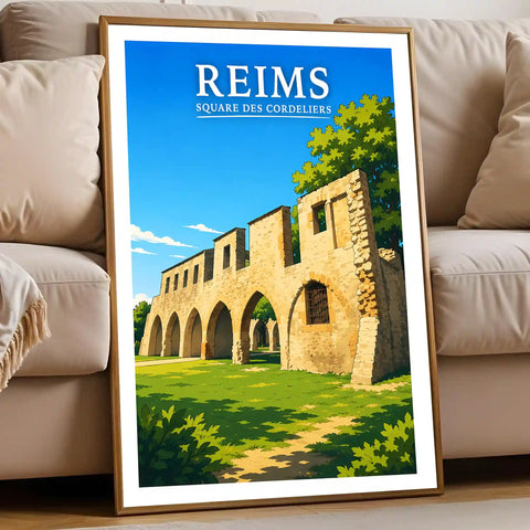 Affiche Reims Square des Cordeliers