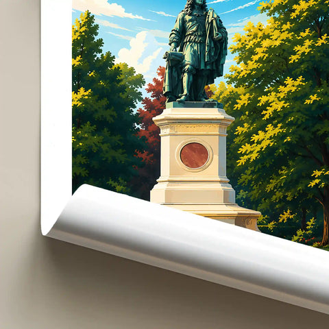 Affiche Reims Statue de Colbert