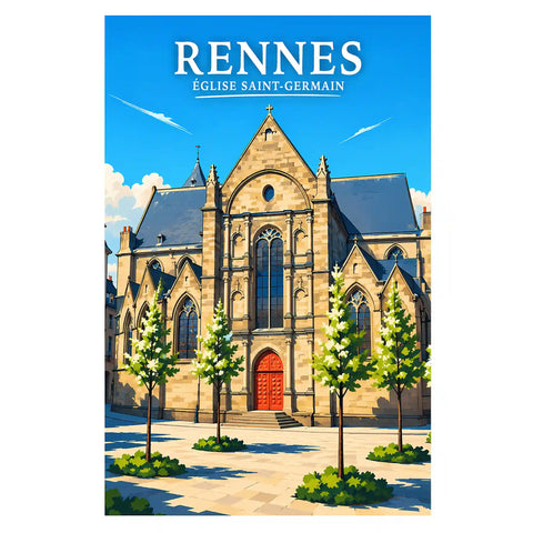 Affiche Rennes Église Saint-Germain