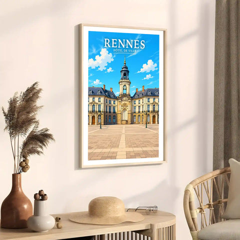 Affiche Rennes Hôtel de Ville