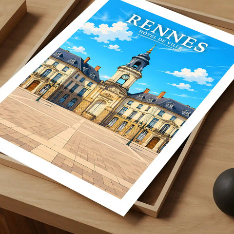 Affiche Rennes Hôtel de Ville