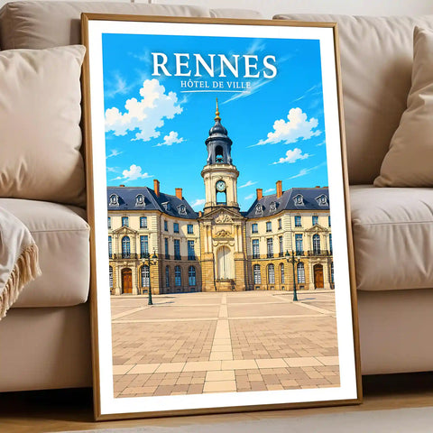 Affiche Rennes Hôtel de Ville