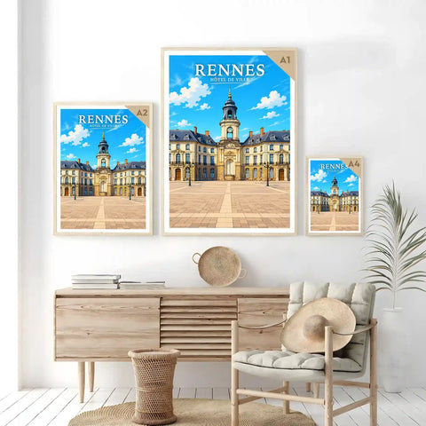 Affiche Rennes Hôtel de Ville