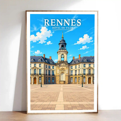Affiche Rennes Hôtel de Ville