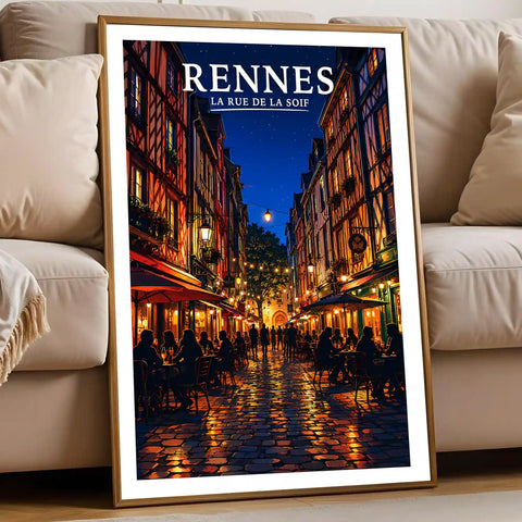 Affiche Rennes La Rue de la Soif