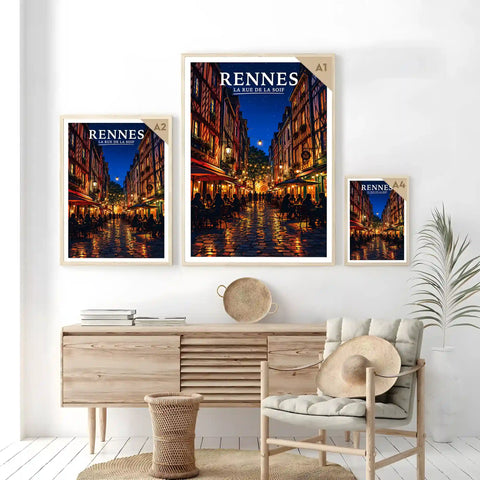 Affiche Rennes La Rue de la Soif