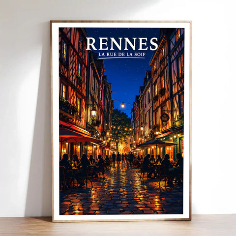 Affiche Rennes La Rue de la Soif