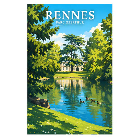 Affiche Rennes Parc Oberthür