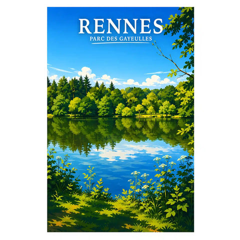 Affiche Rennes Parc des Gayeulles