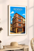 Affiche Rennes Rue du Chapitre