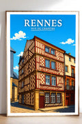 Affiche Rennes Rue du Chapitre