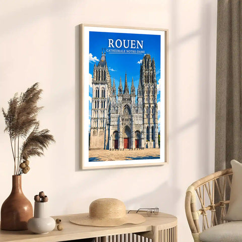 Affiche Rouen Cathédrale Notre-Dame