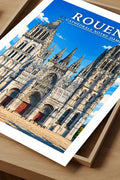 Affiche Rouen Cathédrale Notre-Dame