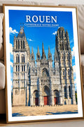 Affiche Rouen Cathédrale Notre-Dame