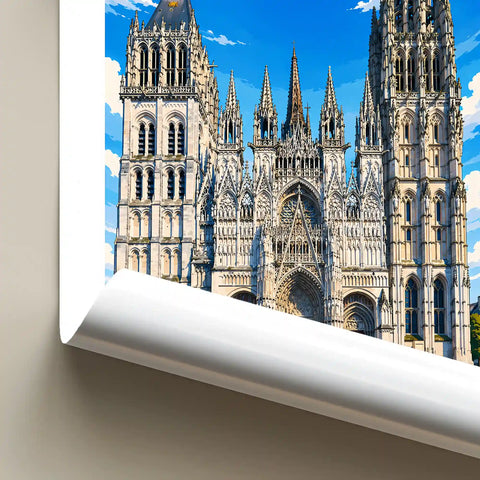 Affiche Rouen Cathédrale Notre-Dame