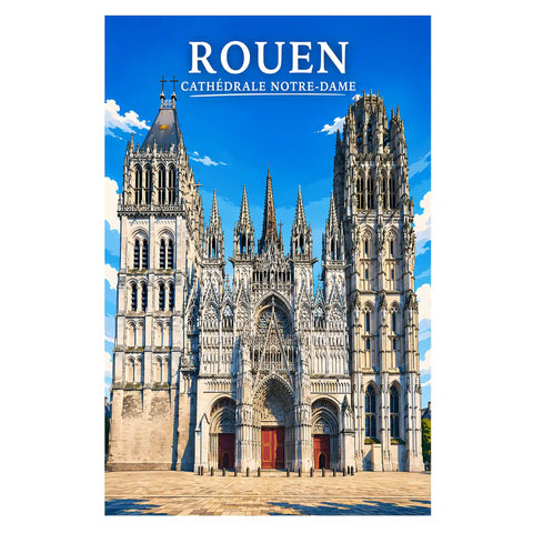 Affiche Rouen Cathédrale Notre-Dame
