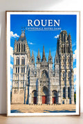 Affiche Rouen Cathédrale Notre-Dame