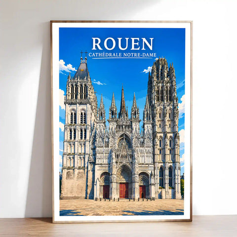 Affiche Rouen Cathédrale Notre-Dame