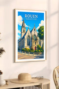 Affiche Rouen Église Saint-Vivien
