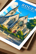 Affiche Rouen Église Saint-Vivien