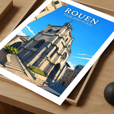 Affiche Rouen Église Saint-Patrice