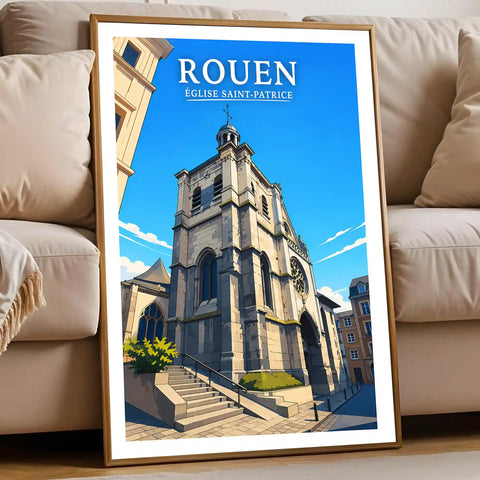 Affiche Rouen Église Saint-Patrice