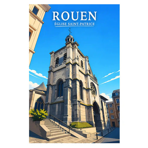 Affiche Rouen Église Saint-Patrice