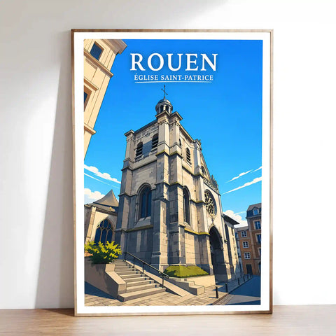 Affiche Rouen Église Saint-Patrice