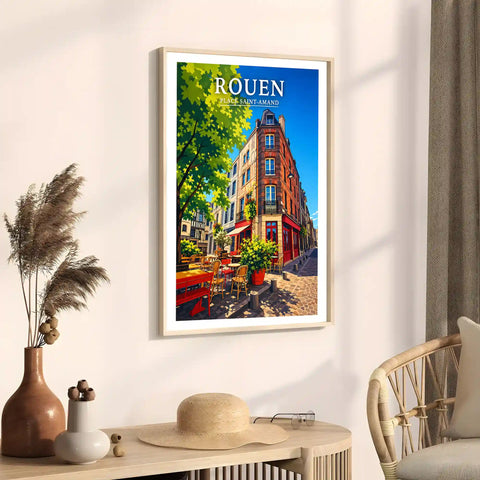 Affiche Rouen Place Saint-Amand