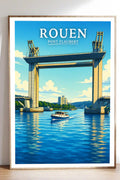 Affiche Rouen Pont Flaubert