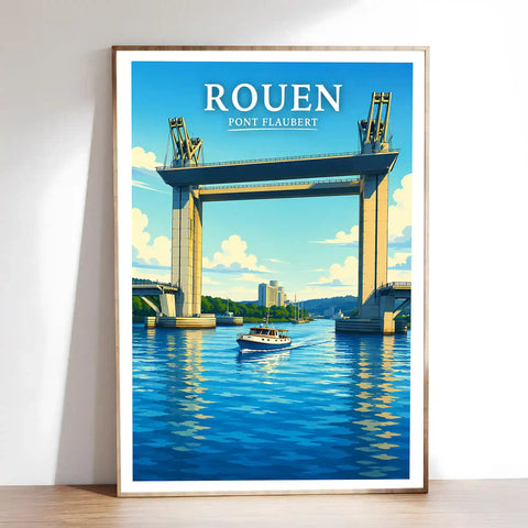 Affiche Rouen Pont Flaubert