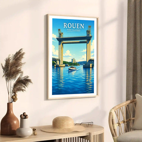 Affiche Rouen Pont Flaubert