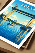 Affiche Rouen Pont Flaubert