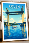 Affiche Rouen Pont Flaubert