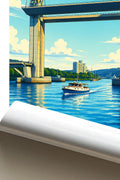 Affiche Rouen Pont Flaubert