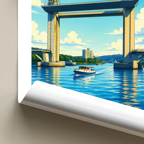 Affiche Rouen Pont Flaubert